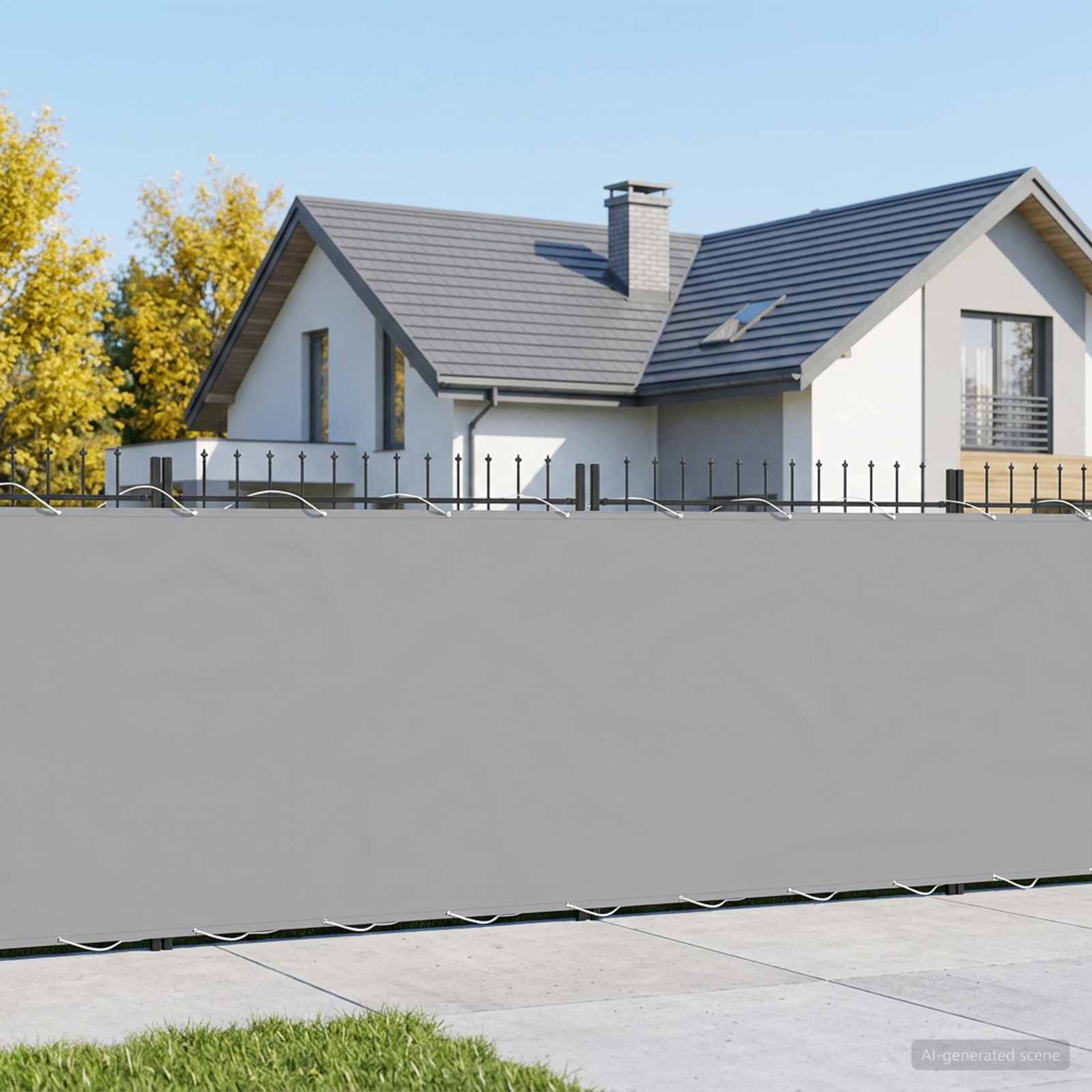 vidaXL Balcony Privacy Screen 1.8 x 25 m Fabric with PU Coated 1