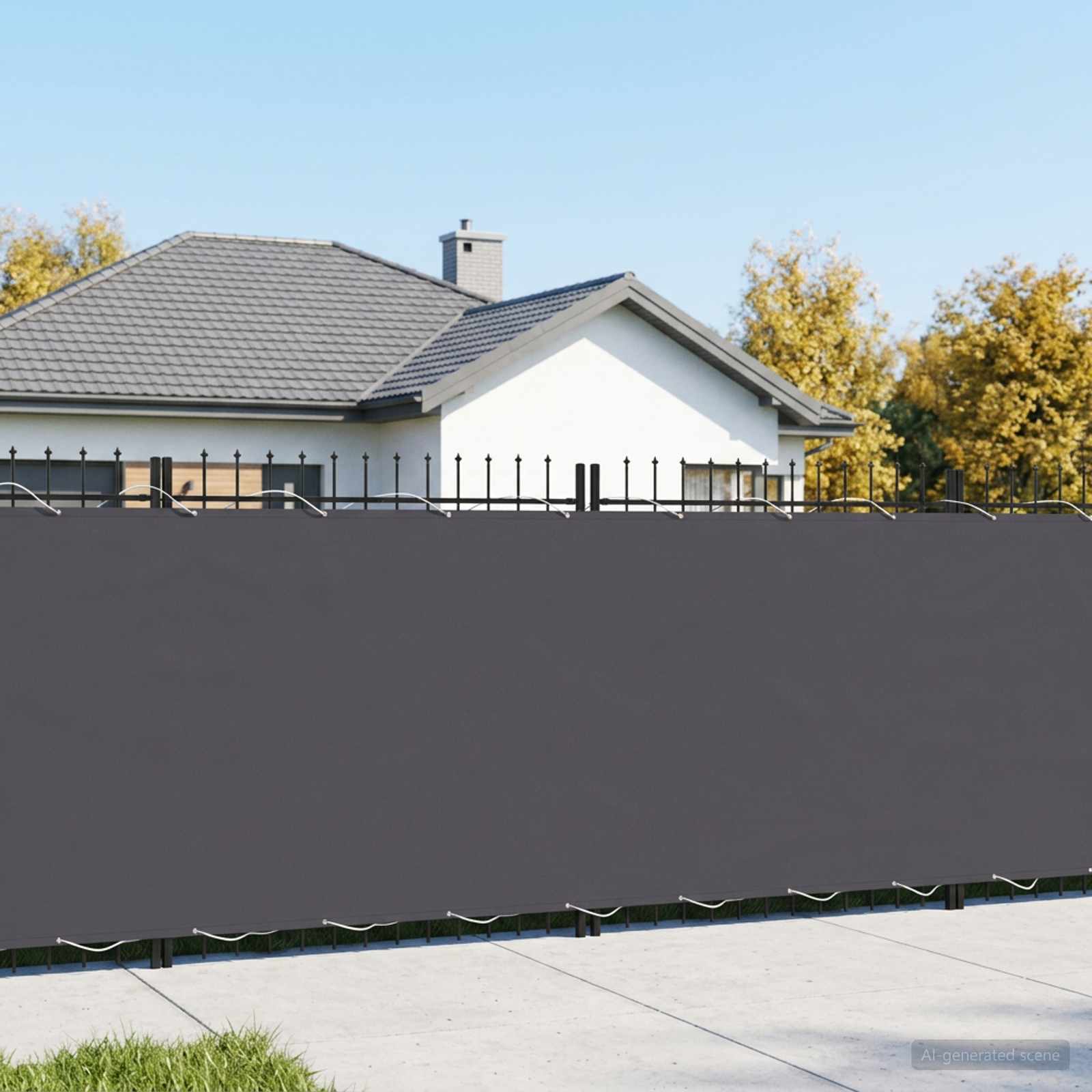 vidaXL Balcony Privacy Screen 1.8 x 25 m Fabric with PU Coated 1
