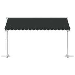 vidaXL Free Standing Awning 4 x 3 m Polyester Anthracite 4