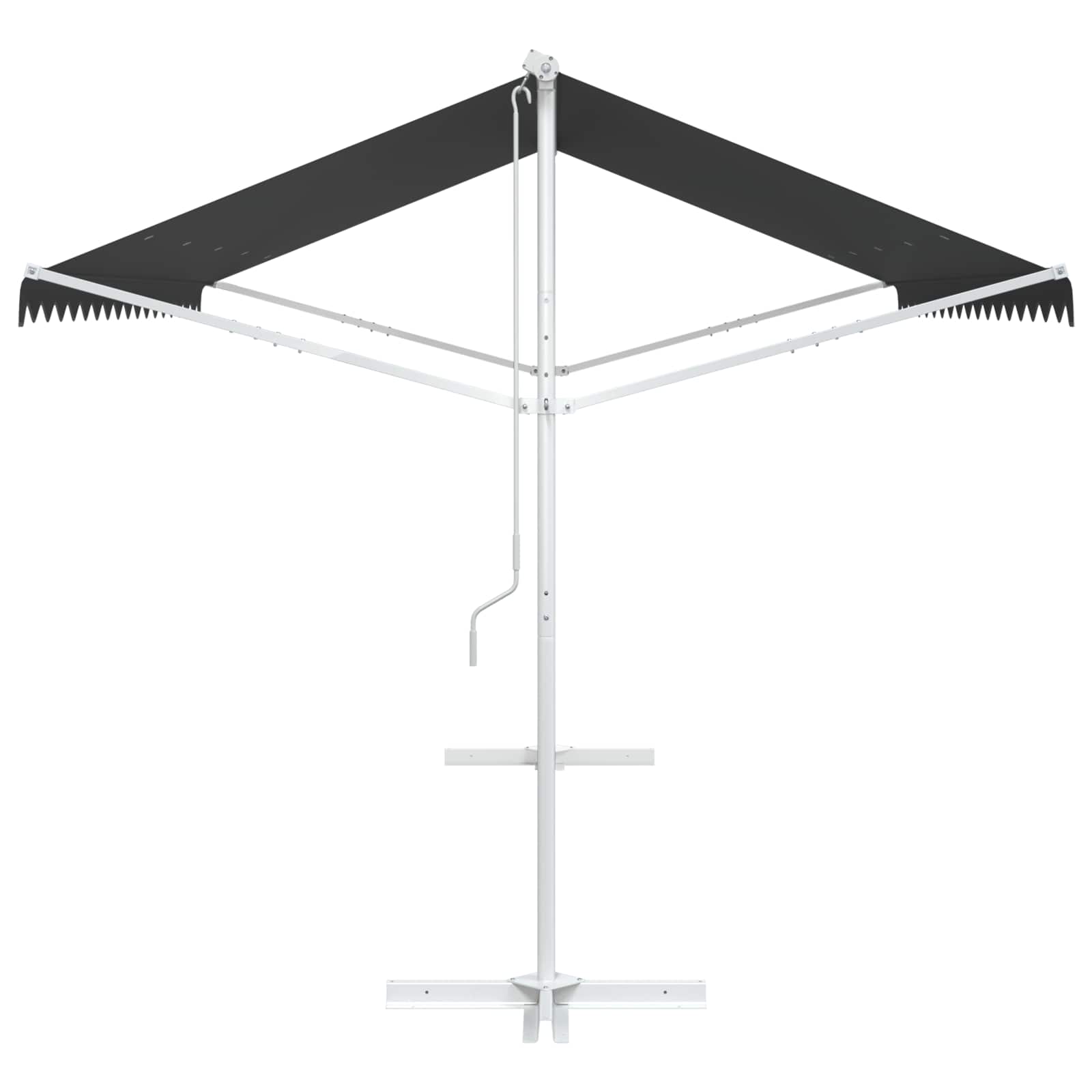 vidaXL Free Standing Awning 4 x 3 m Polyester Anthracite 5