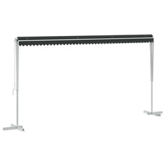vidaXL Free Standing Awning 5 x 3 m Polyester Anthracite 3