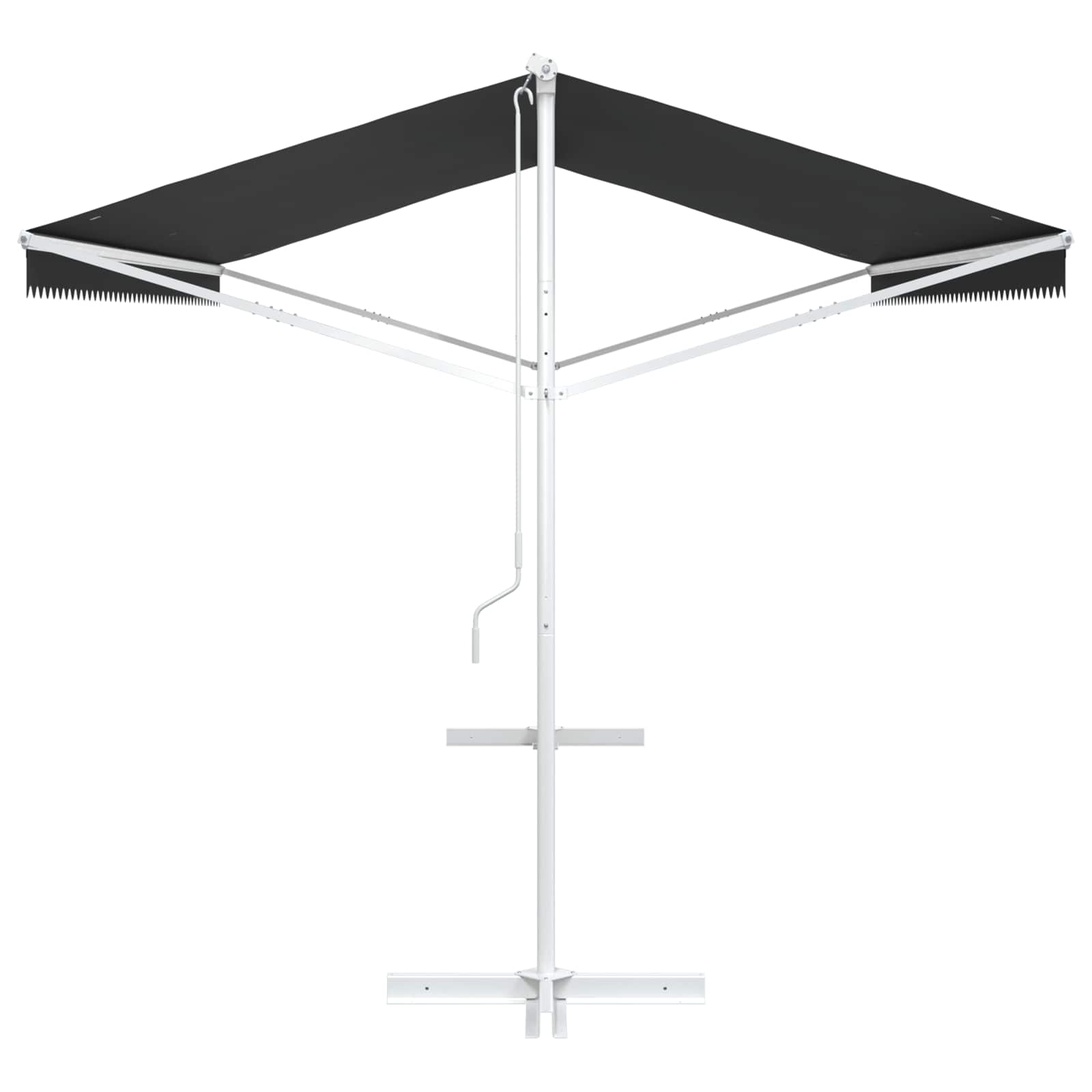 vidaXL Free Standing Awning 5 x 3 m Polyester Anthracite 5