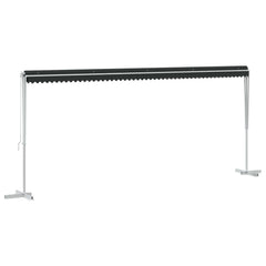vidaXL Free Standing Awning 6 x 3 m Polyester Anthracite 3