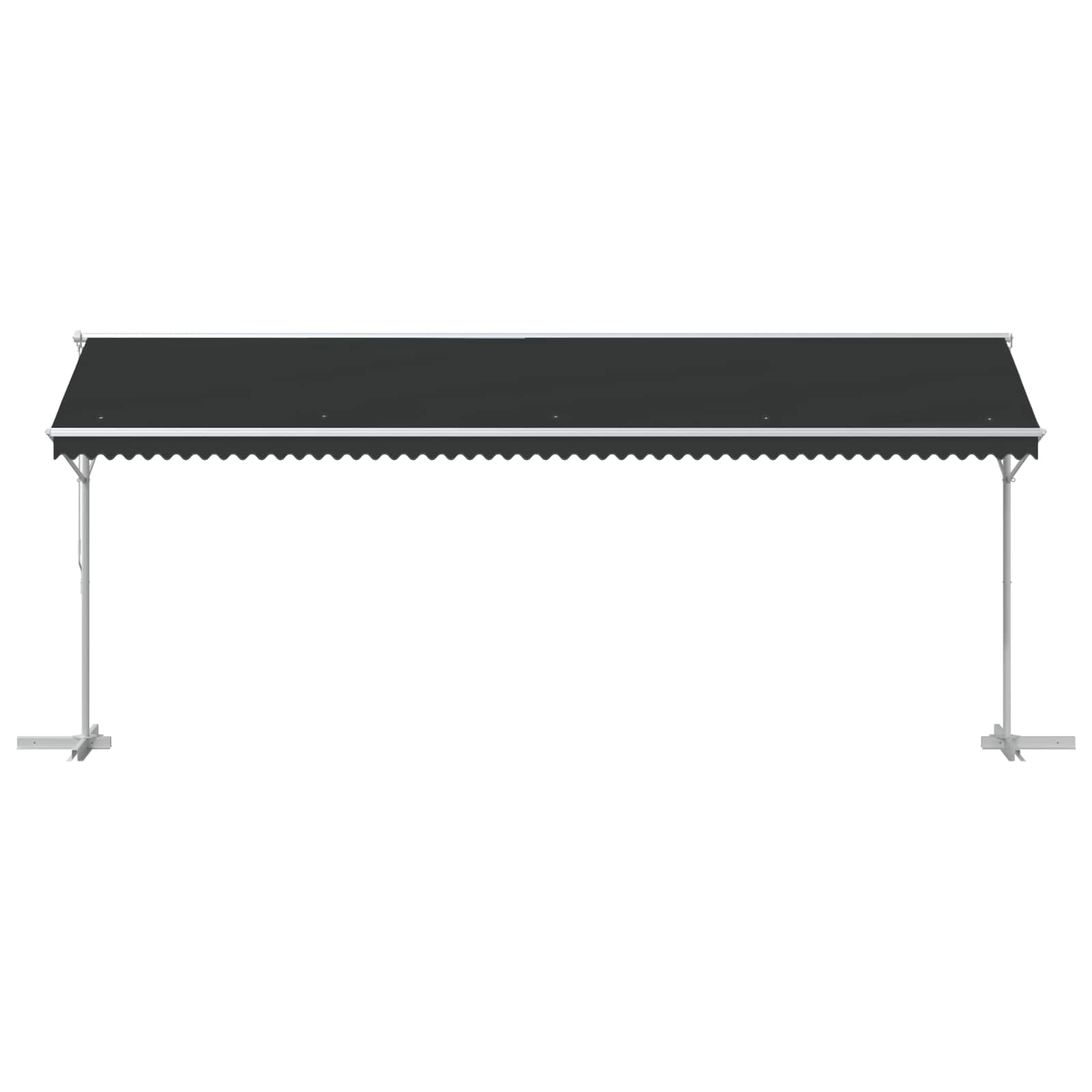 vidaXL Free Standing Awning 6 x 3 m Polyester Anthracite 4