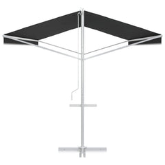 vidaXL Free Standing Awning 6 x 3 m Polyester Anthracite 5