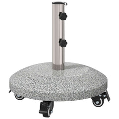 Parasol Base for 40-50 Pole 26.75 kg Grey with wheel