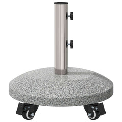 Parasol Base for 40-50 Pole 26.75 kg Grey with wheel