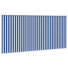 vidaXL Outdoor Roller Blind 90% UV Block Blue and White Stripe HDPE 4