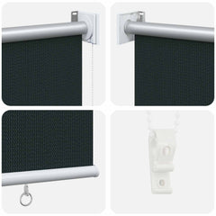 vidaXL Outdoor Roller Blind 90% UV Block Dark Green 160 x 230 cm HDPE 6