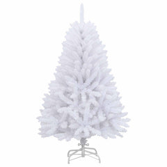 vidaXL Artificial Hinged Christmas Tree White 120 cm PVC and Steel 5