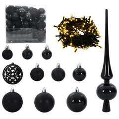 Artificial Christmas Tree White PVC Steel Black