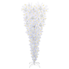 vidaXL Artificial Christmas Tree with Stand White 120 cm PVC and Steel 3