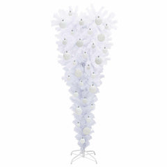 vidaXL Artificial Christmas Tree with Stand White 120 cm PVC and Steel 4