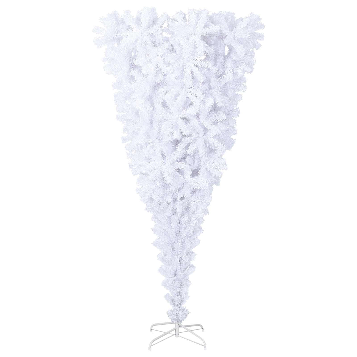 Artificial Christmas Tree with Stand White PVC and Steel Rose and gold 180 cm