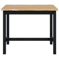 VidaXL High Bar Table EKAI Black 112 x 70 x 91 cm Solid Pine Wood 4