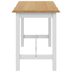VidaXL High Bar Table EKAI White 112 x 70 x 91 cm Solid Pine Wood 5
