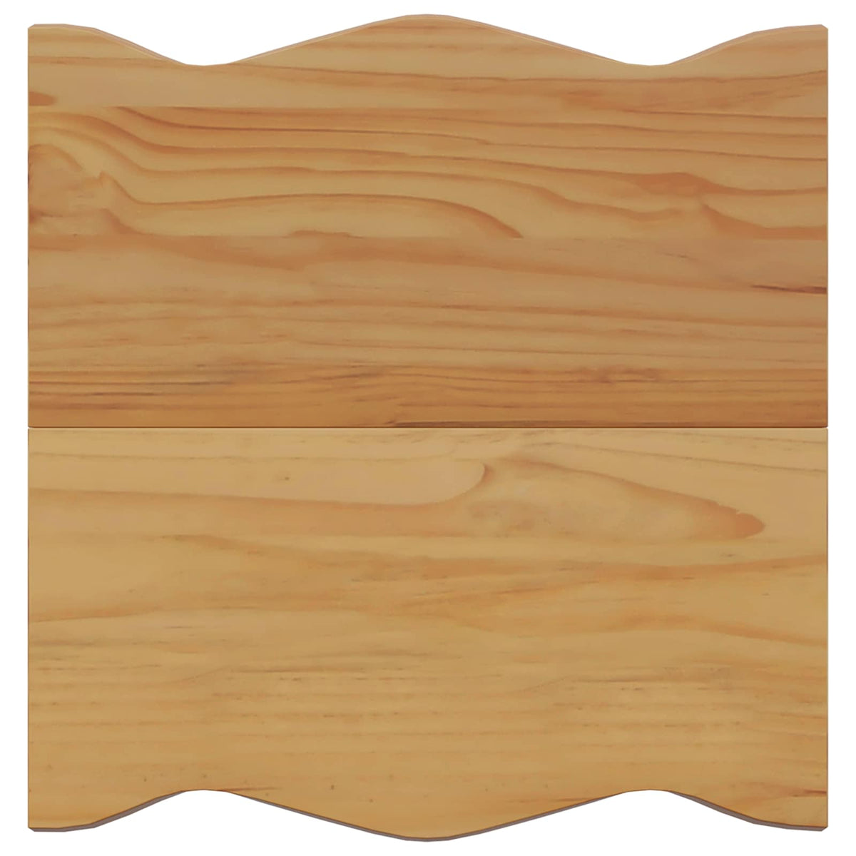 Side Table EKAI 50 x 50 x 45.5 cm Solid Pine Wood White