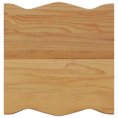 Side Table EKAI 50 x 50 x 45.5 cm Solid Pine Wood White