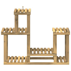 vidaXL Plant Stand White 90 x 25 x 73 cm Solid Acacia Wood 3