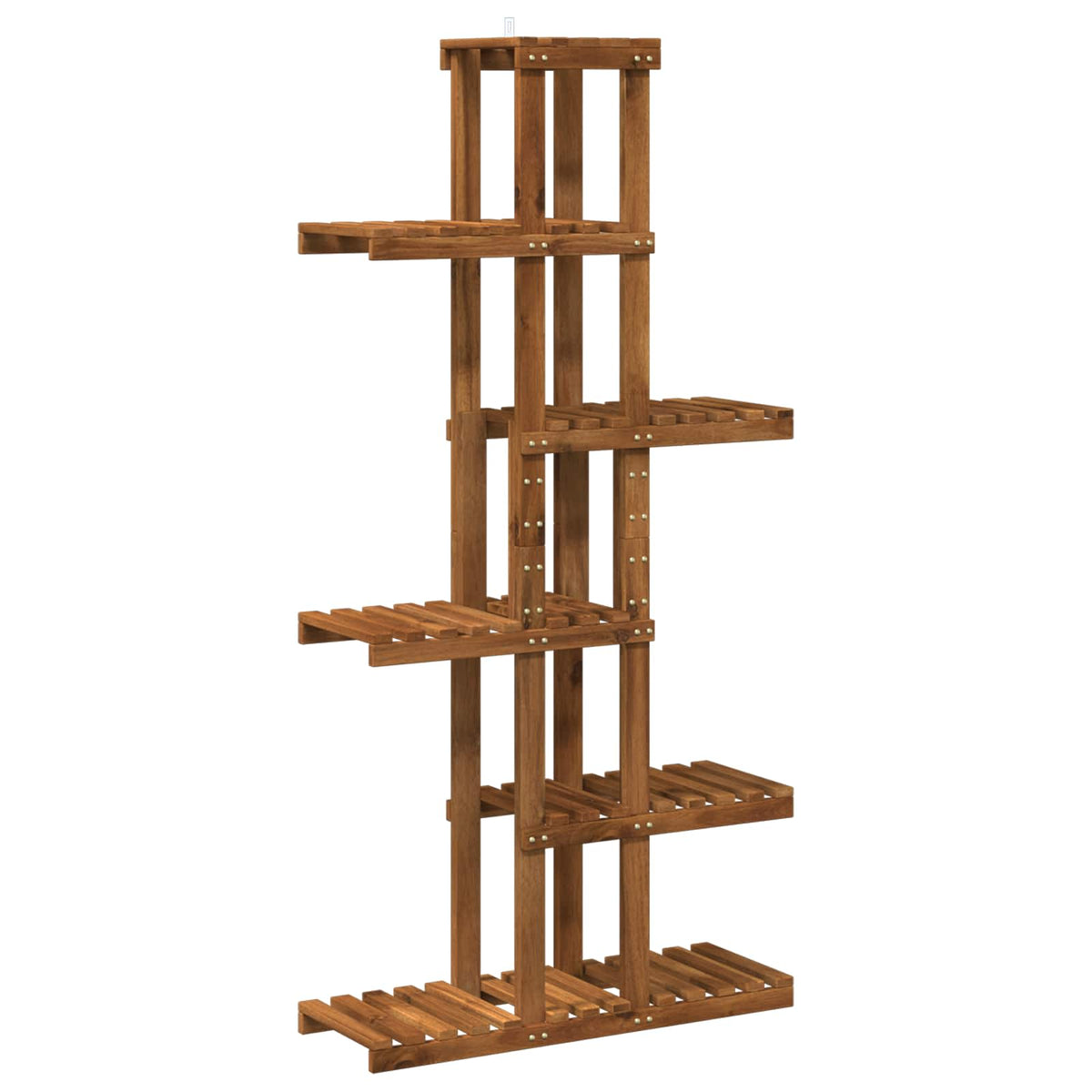 vidaXL Plant Stand Natural 68 x 23.5 x 140 cm Solid Acacia Wood 2