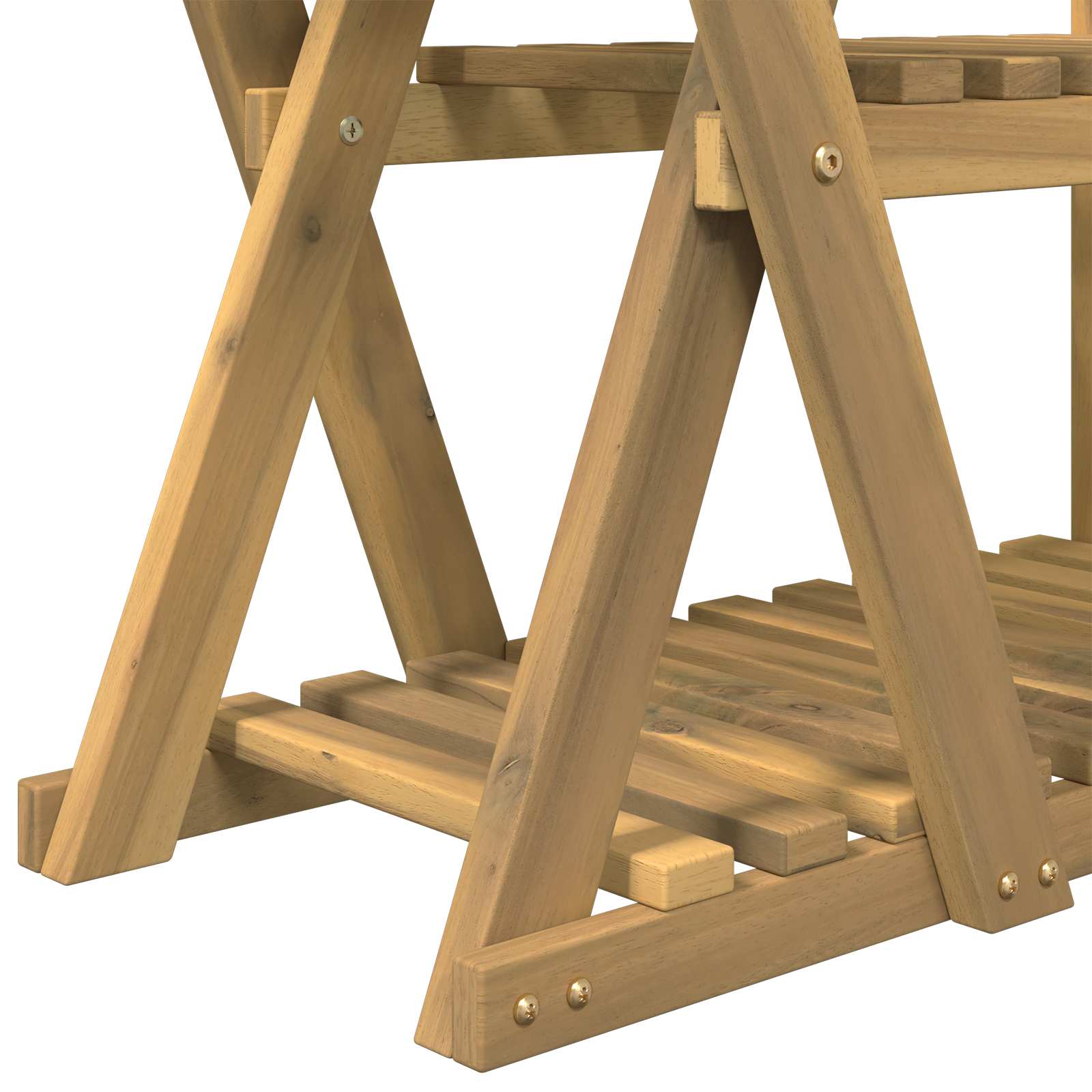 vidaXL Plant Stand White 95 x 25 x 101.5 cm Solid Acacia Wood 4