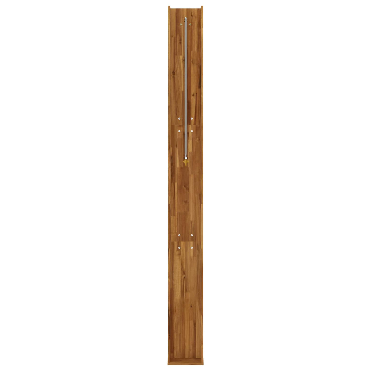 Outdoor Shower 226 cm Solid Acacia Wood and Stainless Steel Natural 137 x 23 x 226 cm