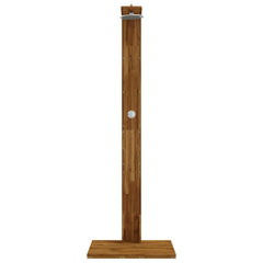 Outdoor Shower 219 cm Solid Acacia Wood and Stainless Steel Natural