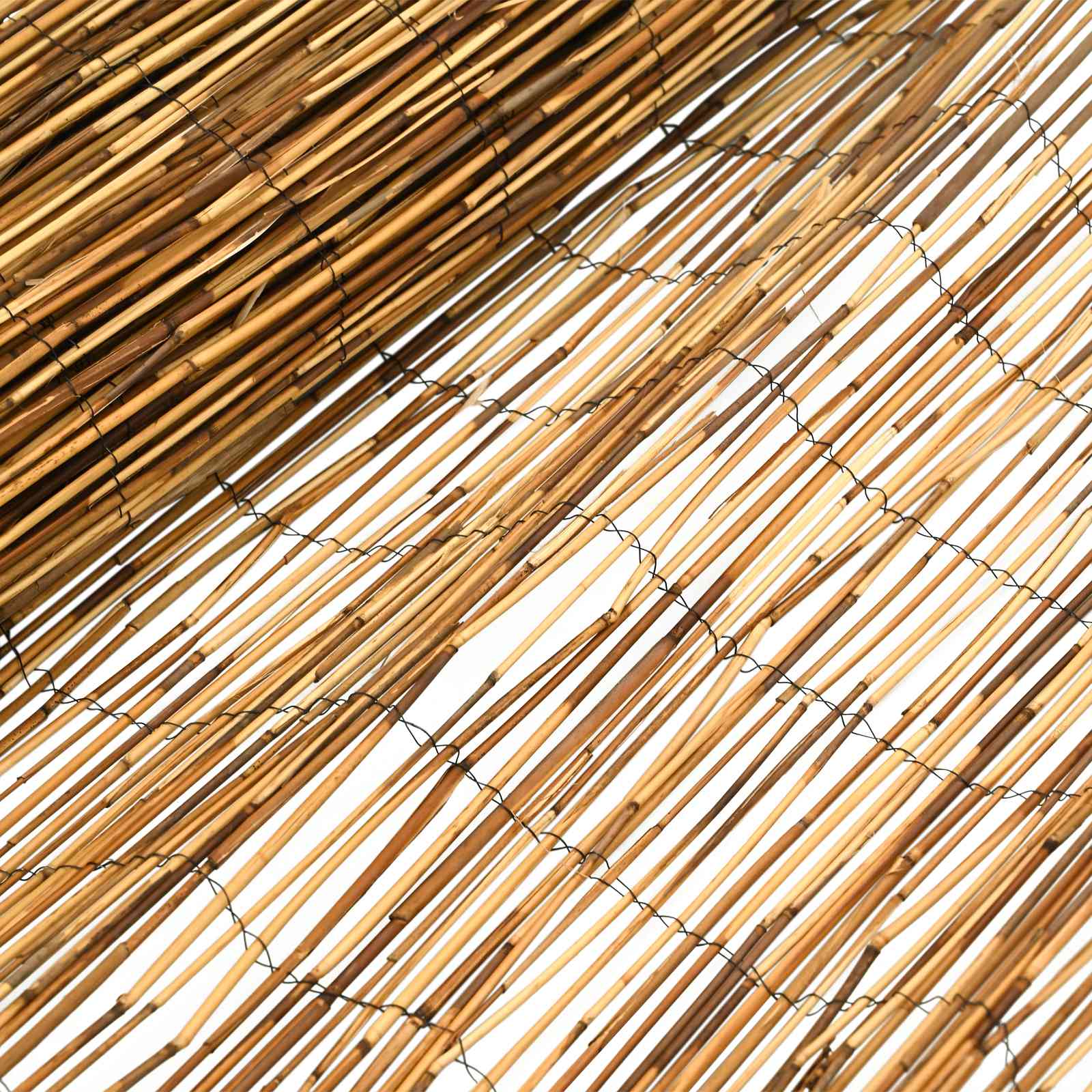 vidaXL Garden Fence Carbonized 600 x 90 cm Reed 4