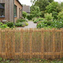 vidaXL Garden Fence Carbonized 600 x 90 cm Reed 3