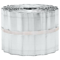 vidaxl Lawn Edging 20 m x 15 cm Galvanised Steel Silver 4