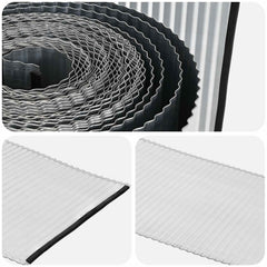 vidaxl Lawn Edging 10 m x 30 cm Galvanised Steel Silver 5