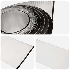 vidaxl Lawn Edging 20 m x 20 cm Galvanised Steel Silver 5
