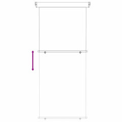vidaXL Balcony Side Awning 60 x 250 cm 100% polyester iron steel Taupe 5