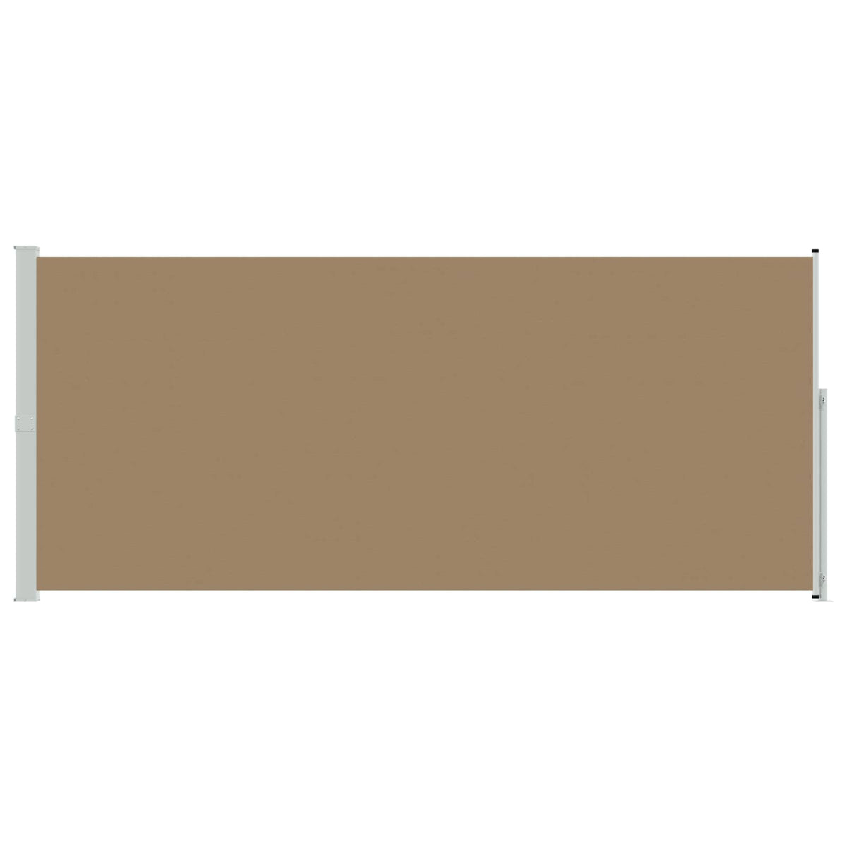 Patio Retractable Side Awning Drop Width Taupe