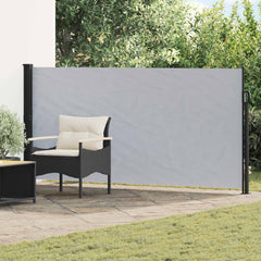 Retractable Side Awning 140x600 cm Drop 600 cm Width 140 cm Grey