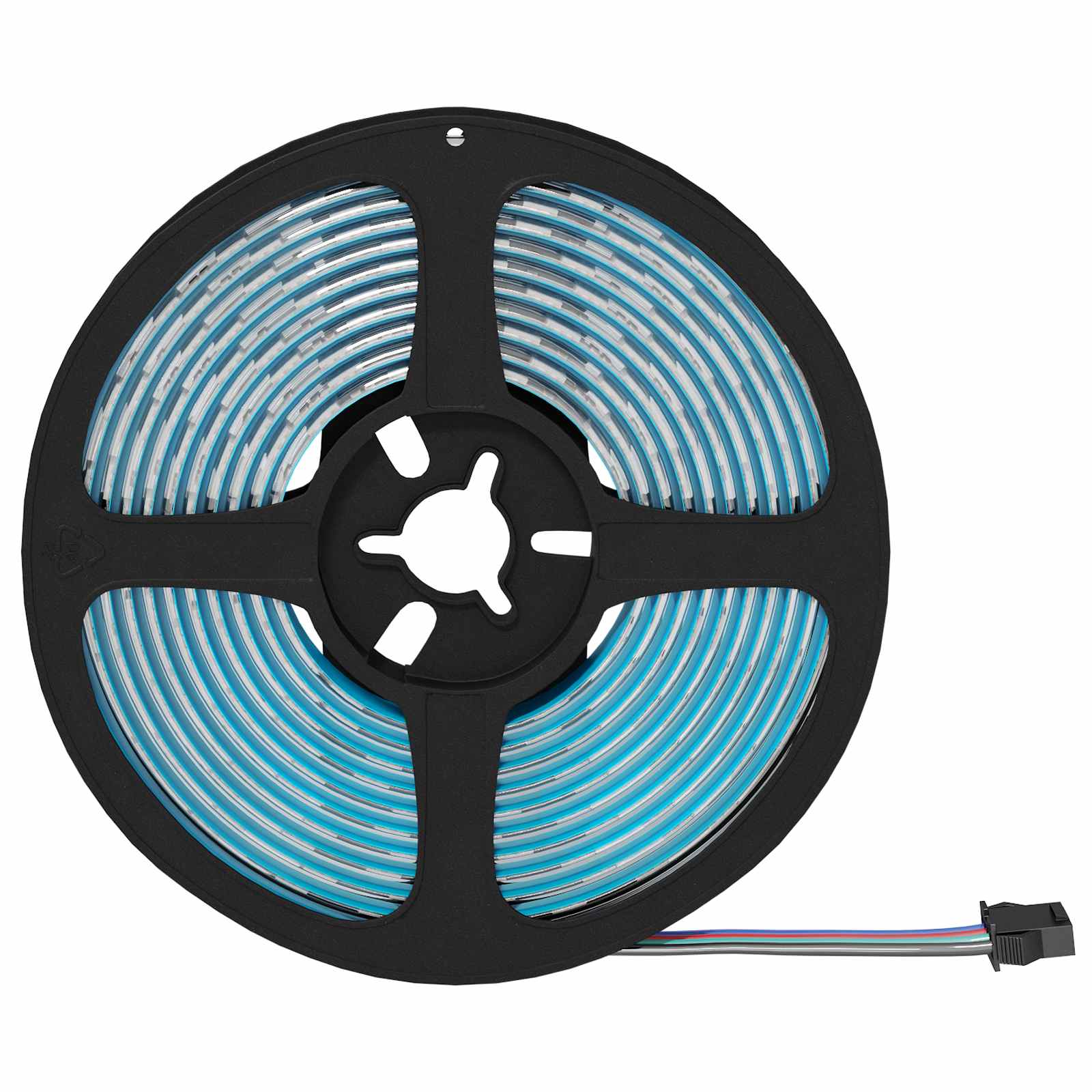 vidaXL LED Strip 2 pcs Black and Transparent Copper and Plastic 3