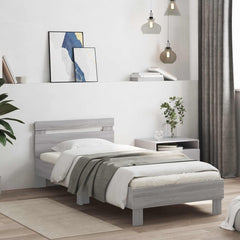 Bed Frame Grey Sonoma