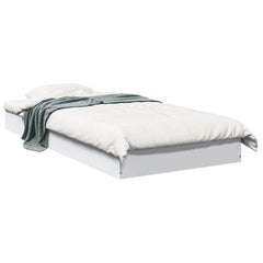 vidaXL Floor Bed Frame White 80 x 200 cm Engineered Wood 2
