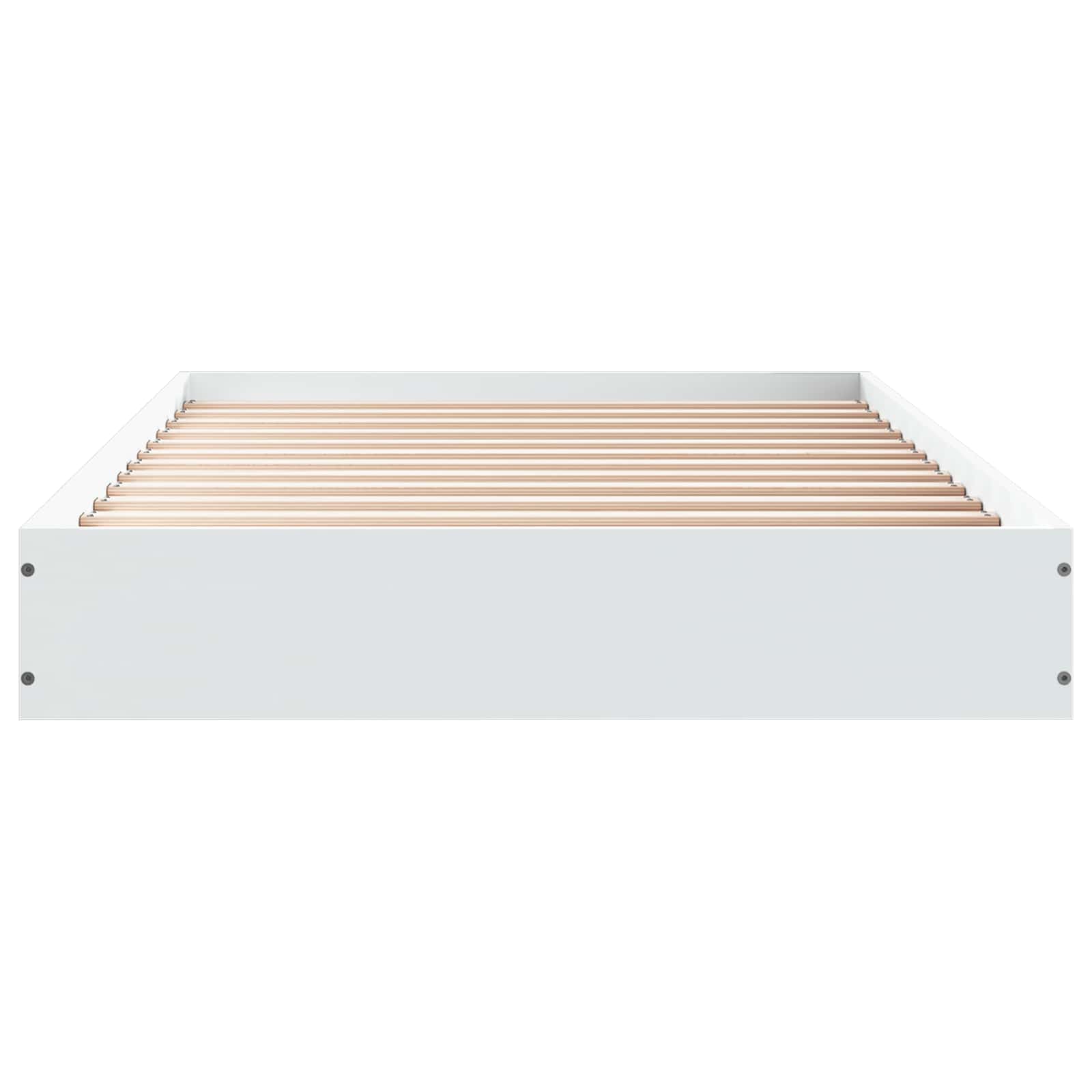 vidaXL Floor Bed Frame White 80 x 200 cm Engineered Wood 4