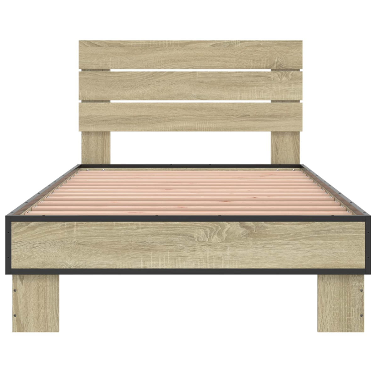 Bed Frame with Headboard 80 x 200 cm Engineered Wood Sonoma oak