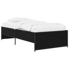 vidaXL Bed Frame Black Oak 80 x 200 cm Engineered Wood 2