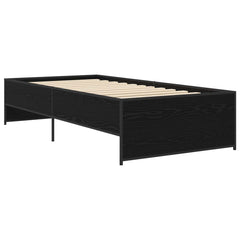 vidaXL Bed Frame Black Oak 80 x 200 cm Engineered Wood 3