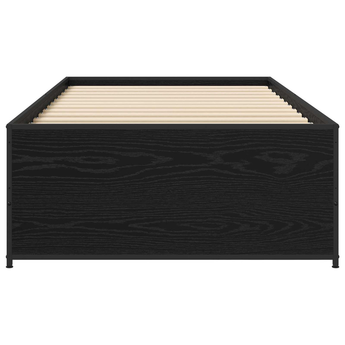 vidaXL Bed Frame Black Oak 80 x 200 cm Engineered Wood 4
