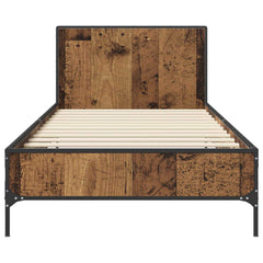 vidaXL Bed Frame with Headboard Old Wood 80 x 200 cm Engineered Wood 4