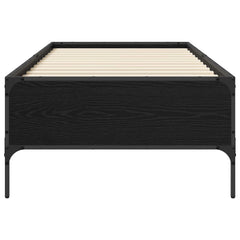 vidaXL Bed Frame Black Oak 80 x 200 cm Engineered Wood 4