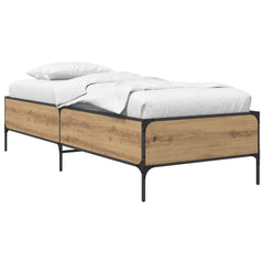 vidaXL Bed Frame Artisian Oak 80 x 200 cm Engineered Wood 2