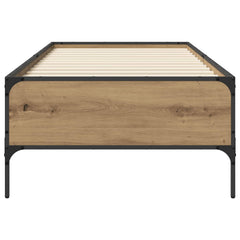 vidaXL Bed Frame Artisian Oak 80 x 200 cm Engineered Wood 4
