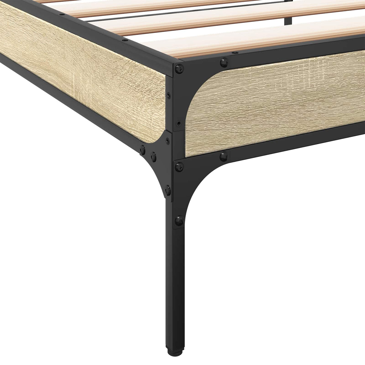 Bed Frame without Mattress Height 30 cm Length 200 cm Sonoma Oak 80 cm