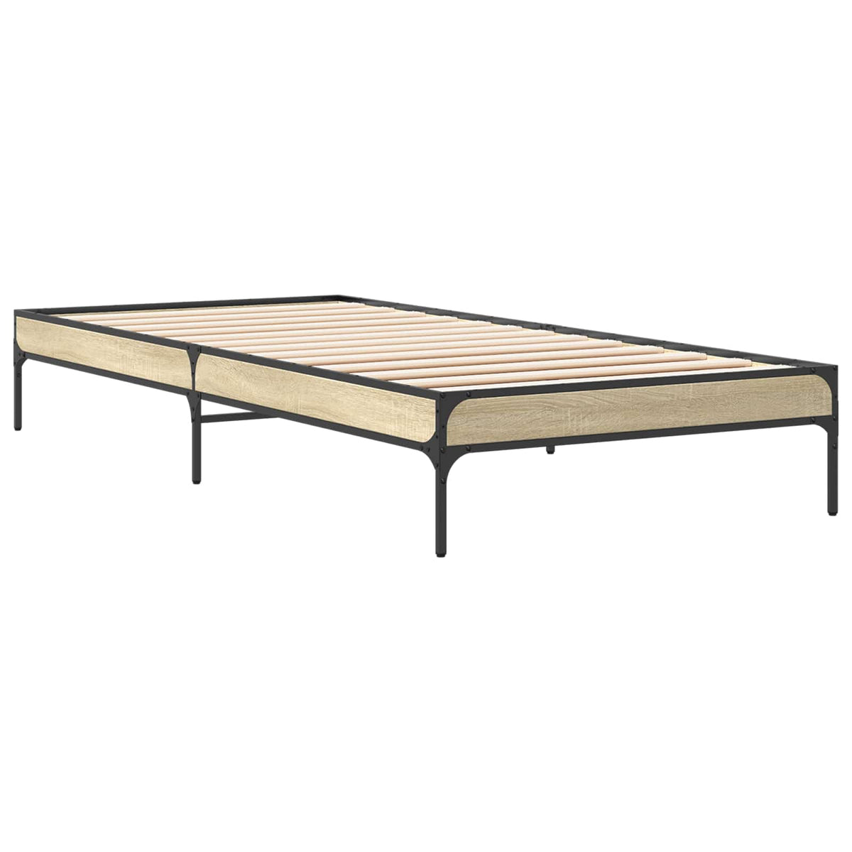 Bed Frame without Mattress Height 30 cm Length 200 cm Sonoma Oak 80 cm