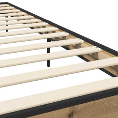 vidaXL Bed Frame Artisian Oak 80 x 200 cm Engineered Wood 6